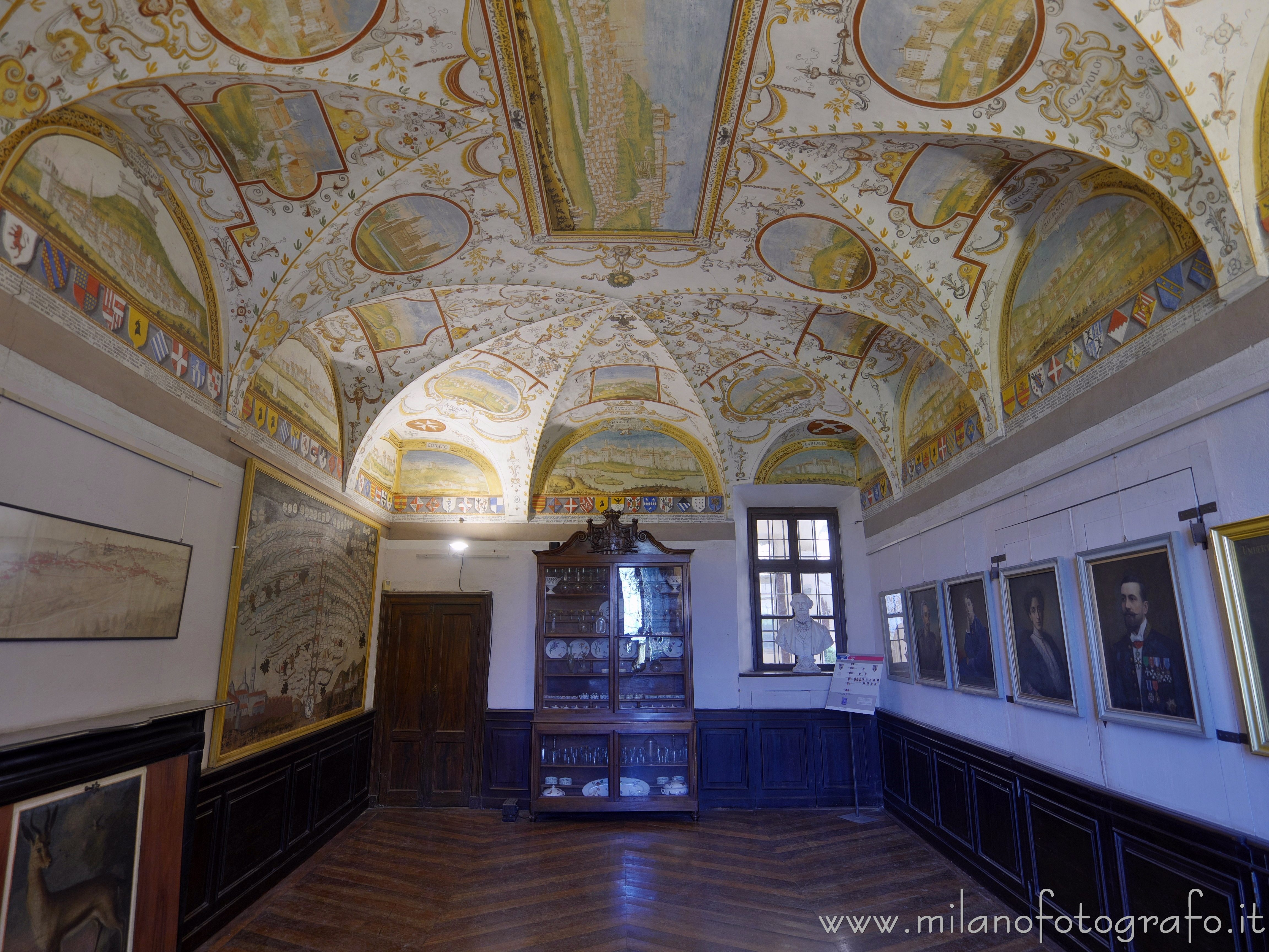 Biella (Italy) - Hall of the Castles in La Marmora Palace